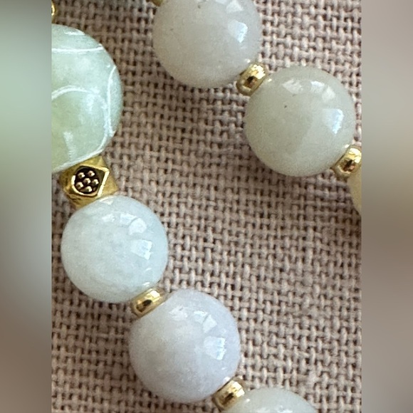 22 inch Mixed Jade beads Patina made Necklace NWOT - Picture 10 of 16